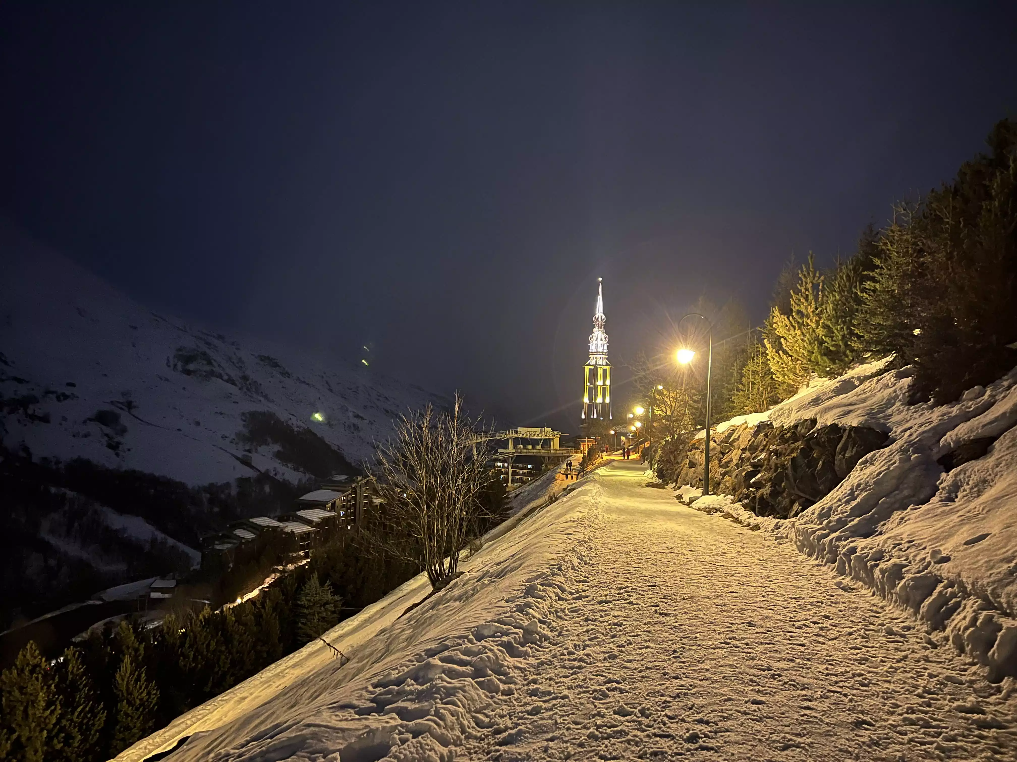 Avondwandeling door Les Menuires