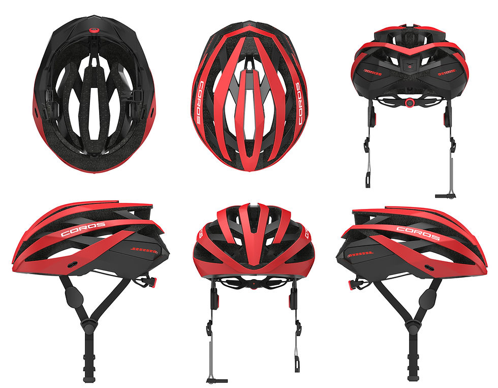 Thumbnail: Coros OMNI Smart Helmet - Matte Red