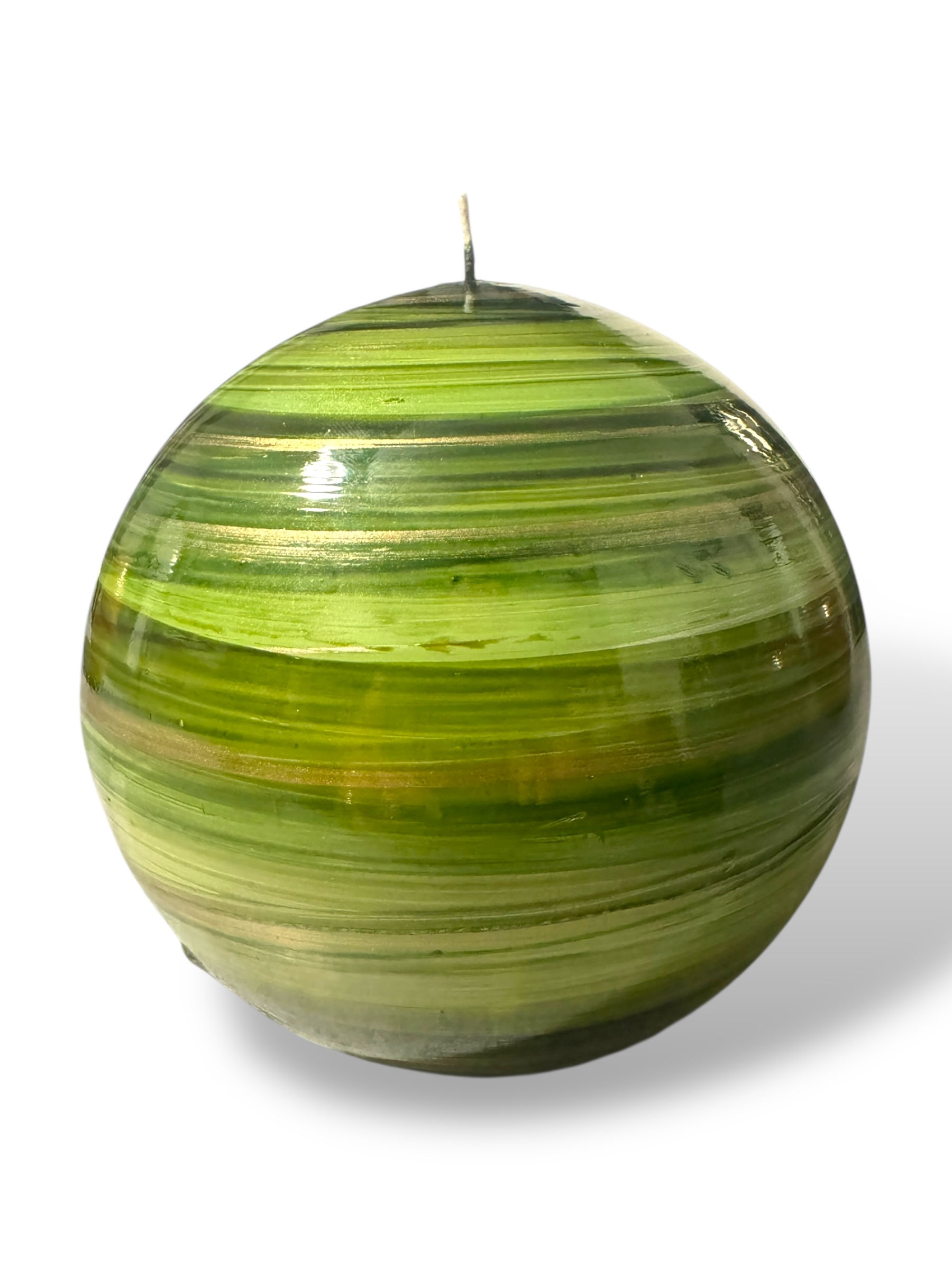 Grande bougie ronde Verte
