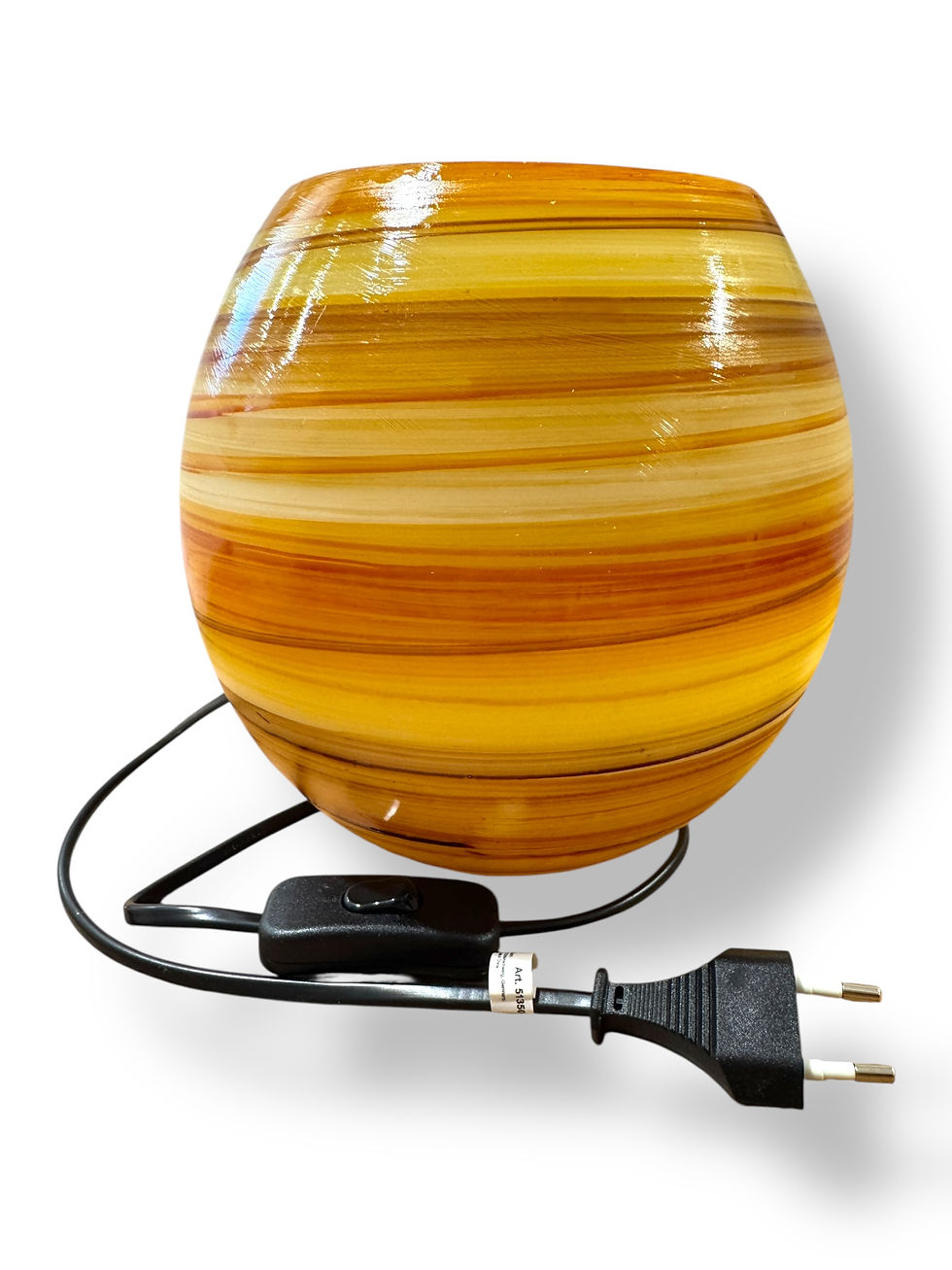 Miniature : Lampe ronde jaune simple