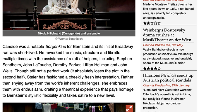 The Best of All Possible Satires: Candide sparkles at MusikTheater an der Wien