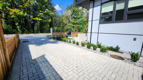 Driveway at front looking out