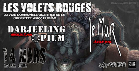 14/03/20 - Live, Darjeeling Opium (Fatcat records) à Les Volets Rouges, Florac(48).