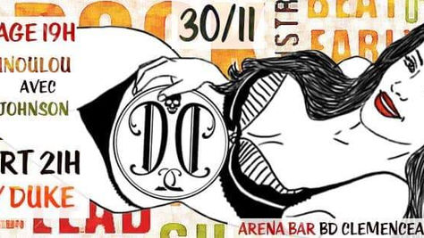 30/11/18 Live Dusty Duke, Vernissage Expo Ramounoulou à l'Arena Bar, Perpignan (66).