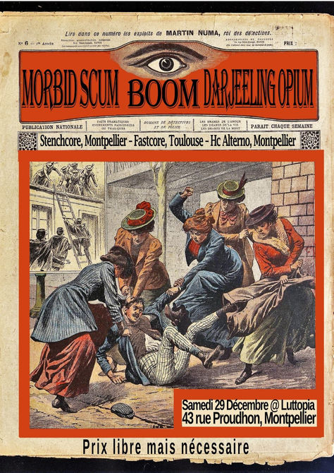 29/12/18 - Live, Darjeeling Opium (Fatcat records) à Luttopia, Montpellier (34).