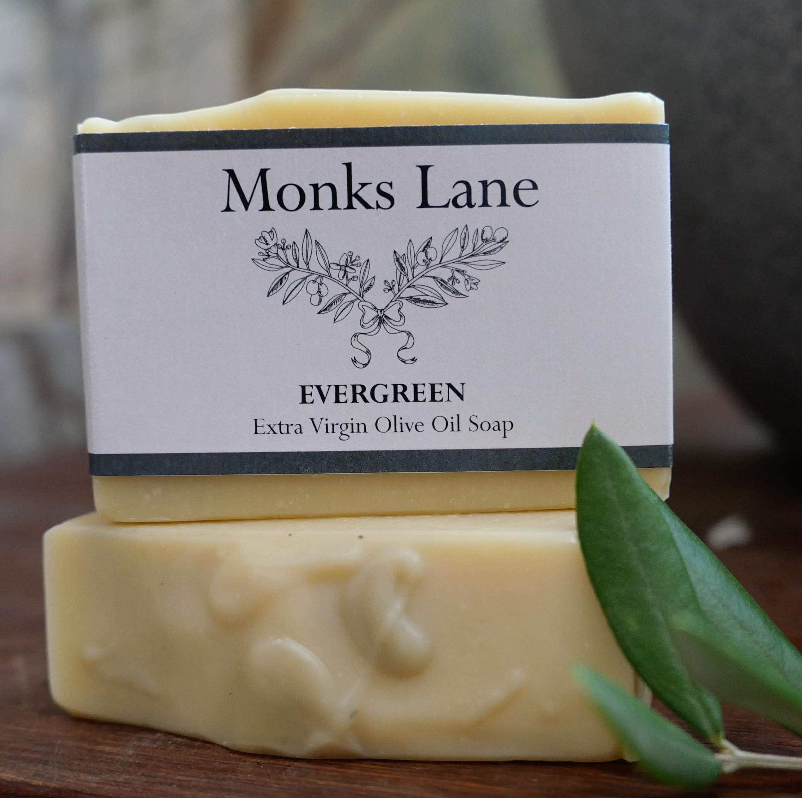 Evergreen bar soap