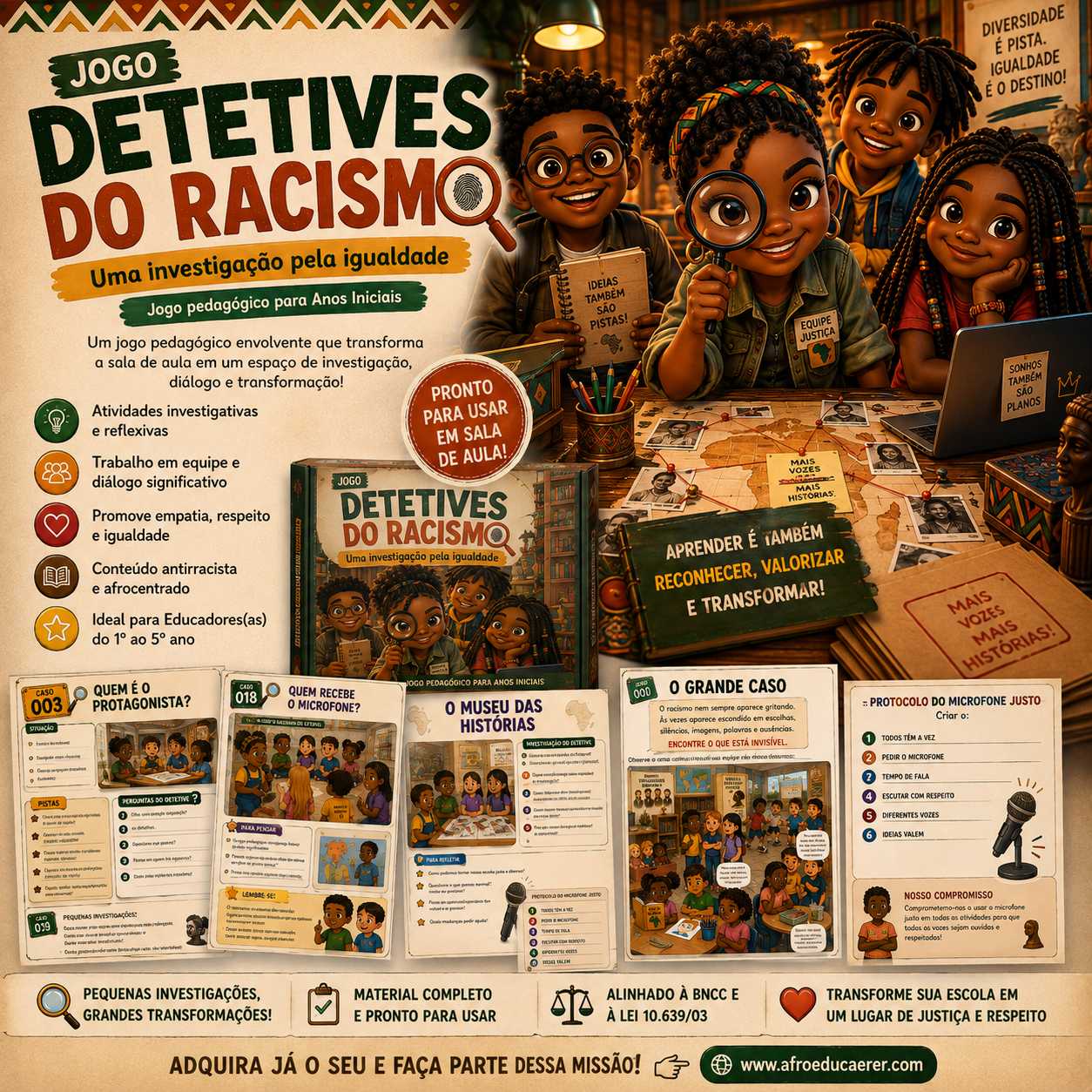 Jogo Detetive do Racismo