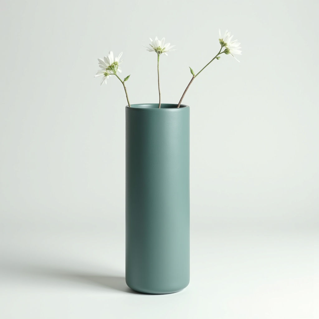Textured Cylindrical Vase