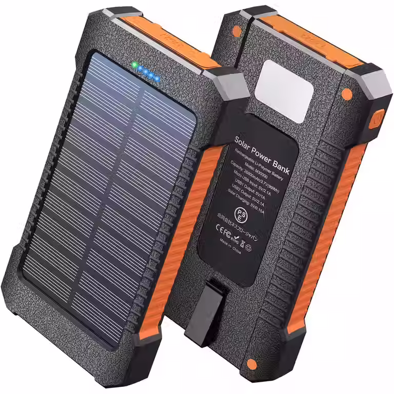 Thumbnail: Bilivein Solar Power Bank 26800mAh Solar Charger 15W Fast Charging USB C Solar P