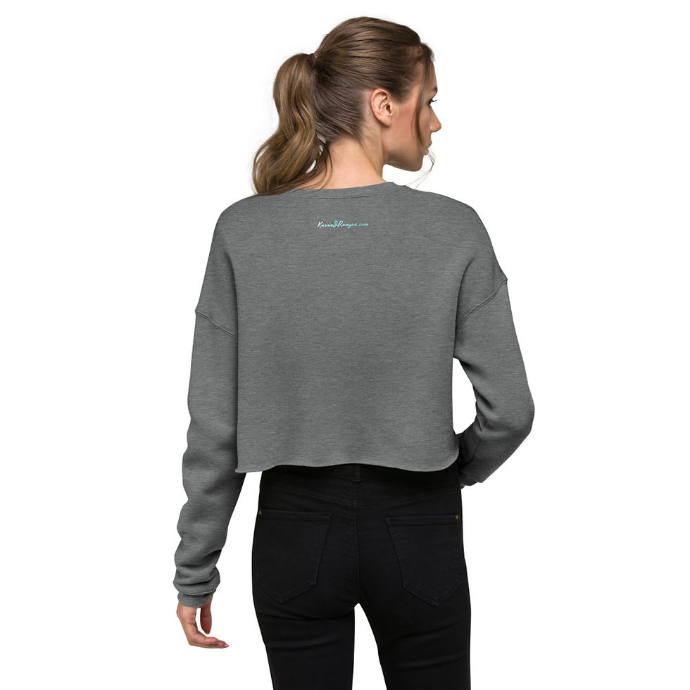 Thumbnail: get lost in a book Crop Sweatshirt