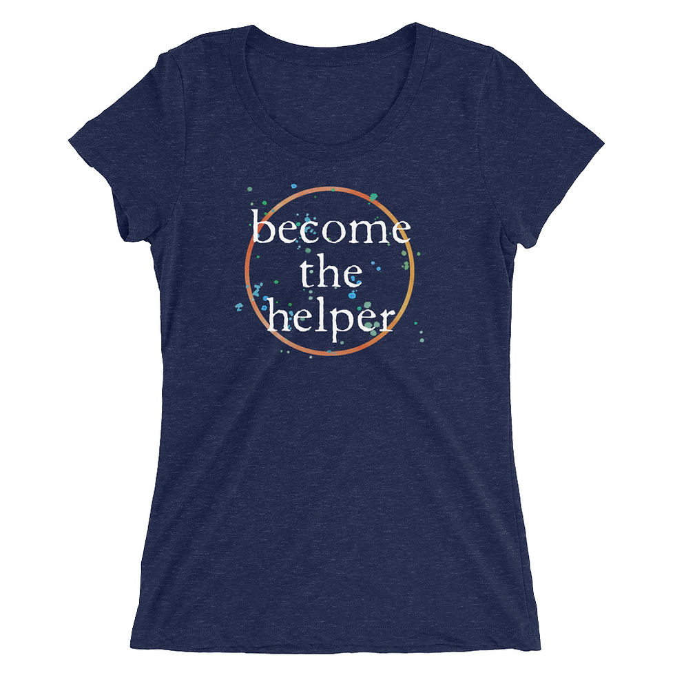 Thumbnail: Become The Helper Ladies' short sleeve t-shirt