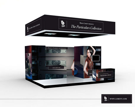 Image of a trade stand design for a car parts company