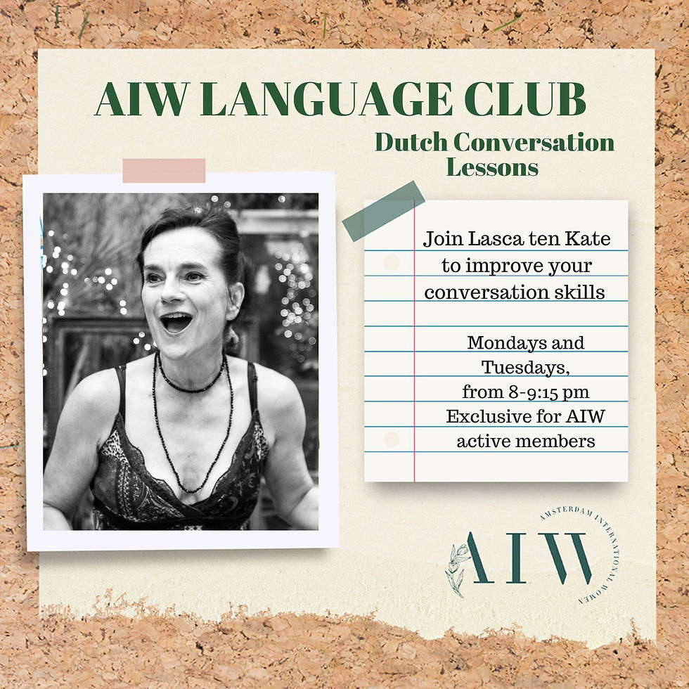 Lessons In Dutch that meet your level, interests and goals! A1/A2