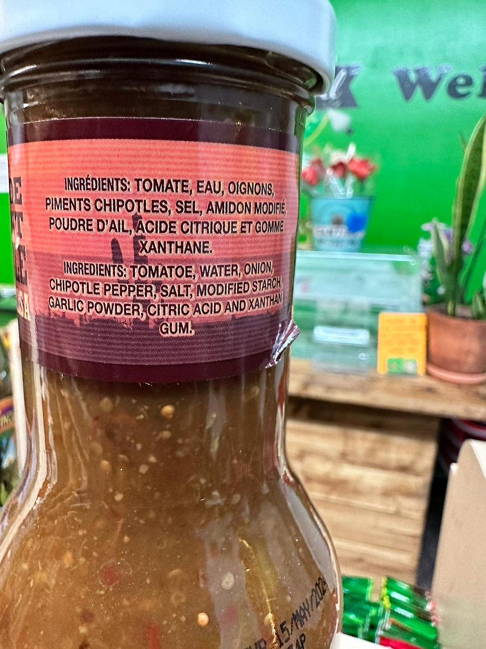 Thumbnail: Salsa  de piment  chipotle (pepper salsa) 500g