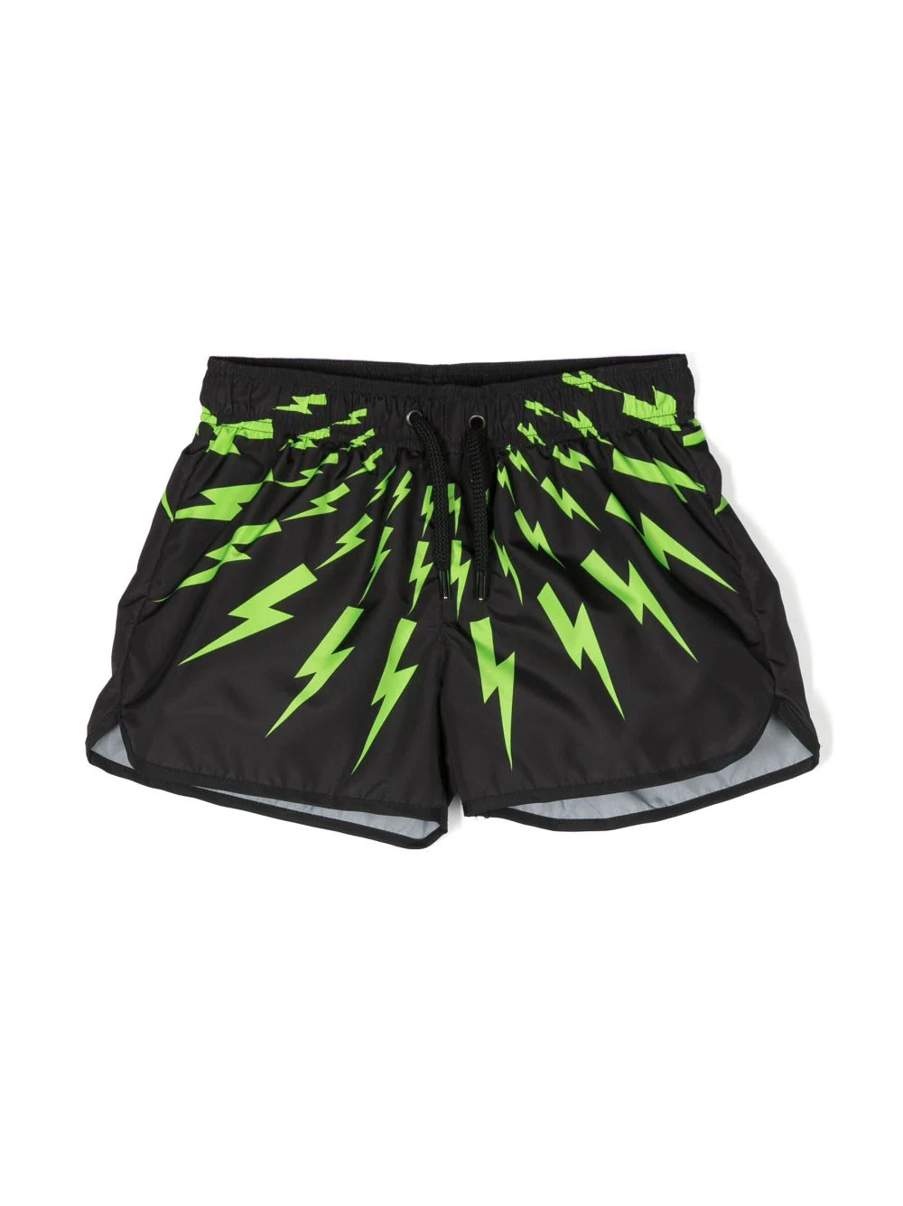 NEIL BARRETT KIDS Lightning-print Swim Shorts