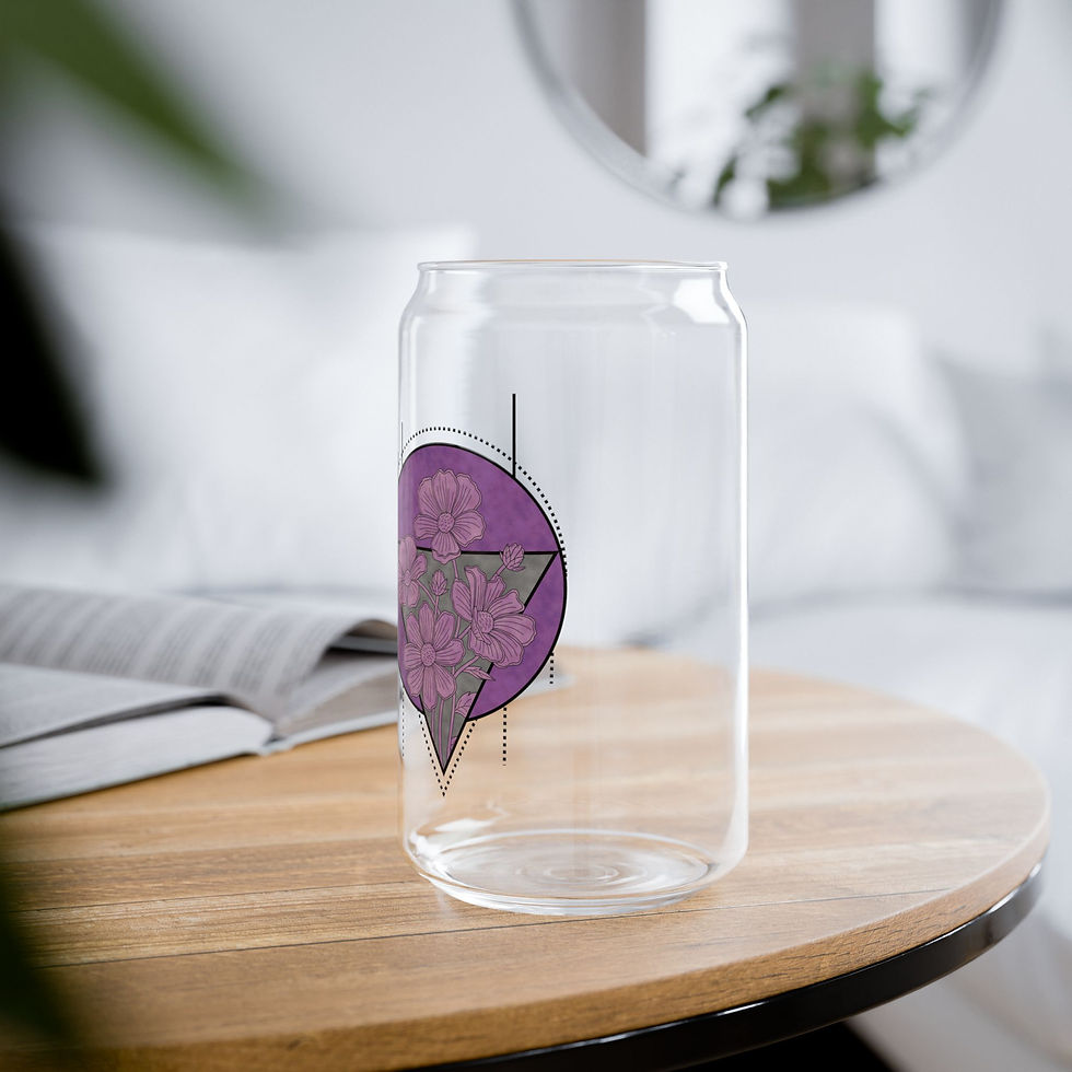 Thumbnail: Glass Cup in "Bubblegum"