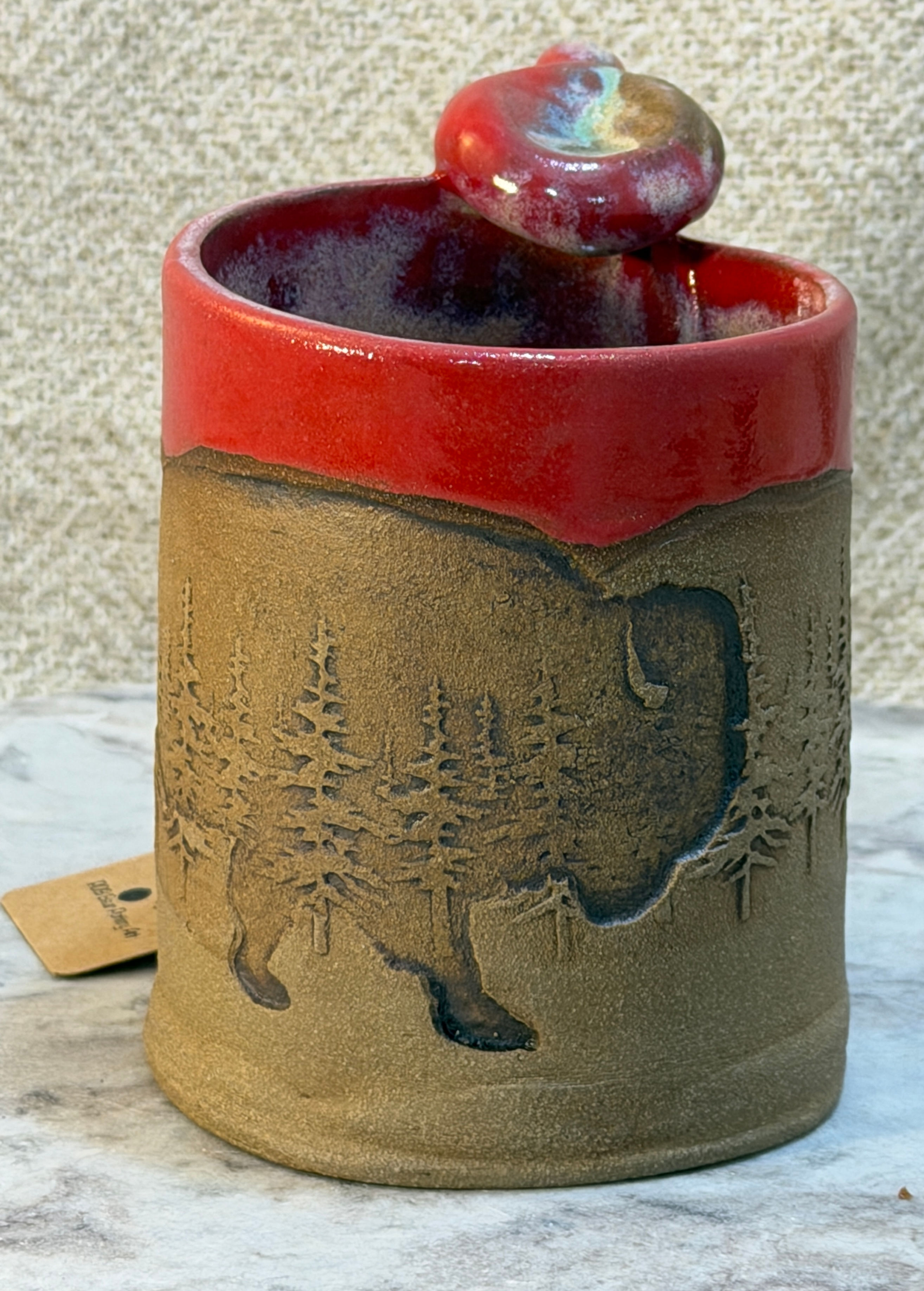 Forest within  Bison  20 oz mug 