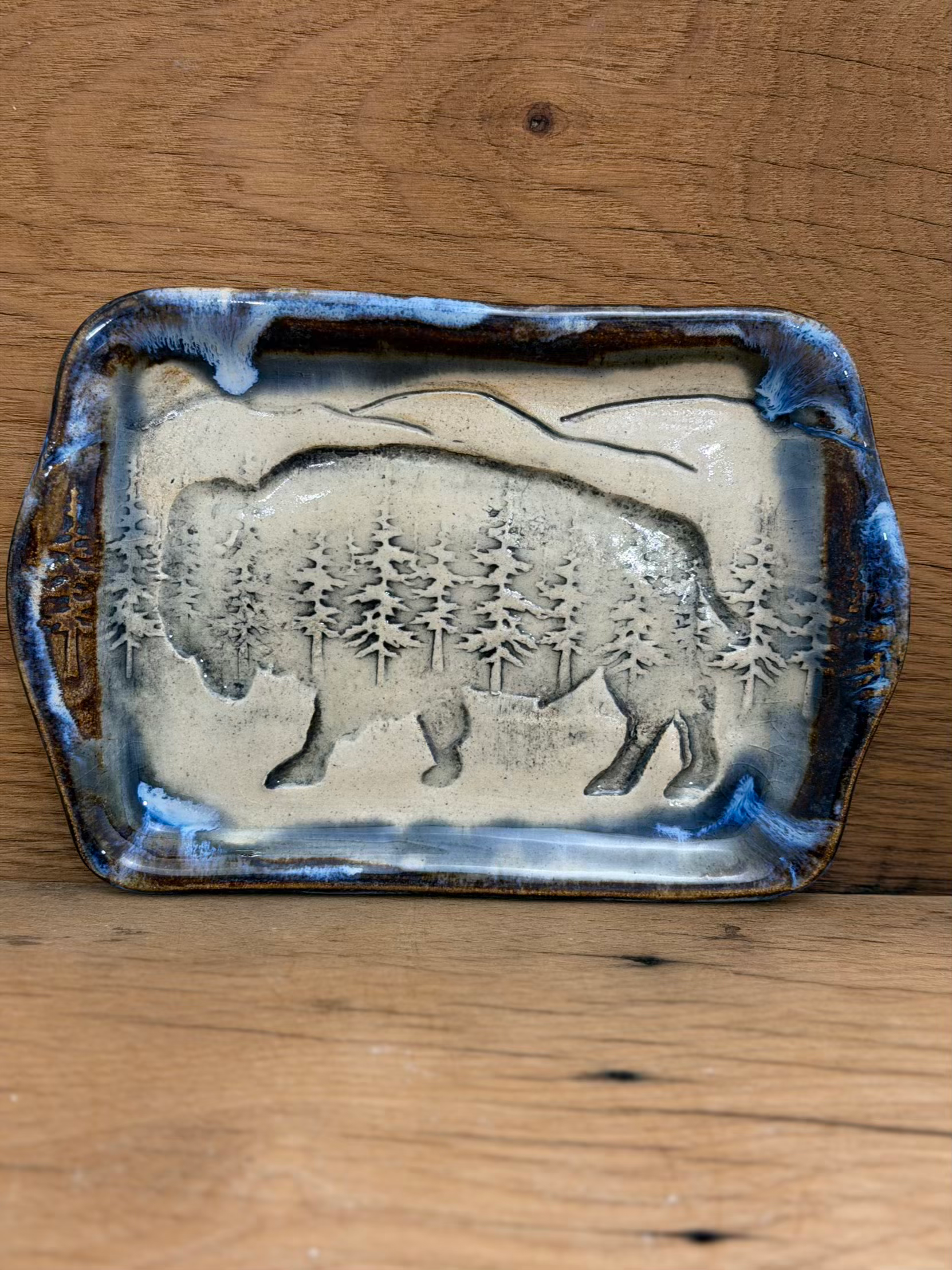 Forest within Bison Tray - Blue Earth #1