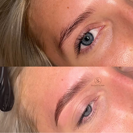 brow dye and sculpt for blond, brunette, red head all the colors