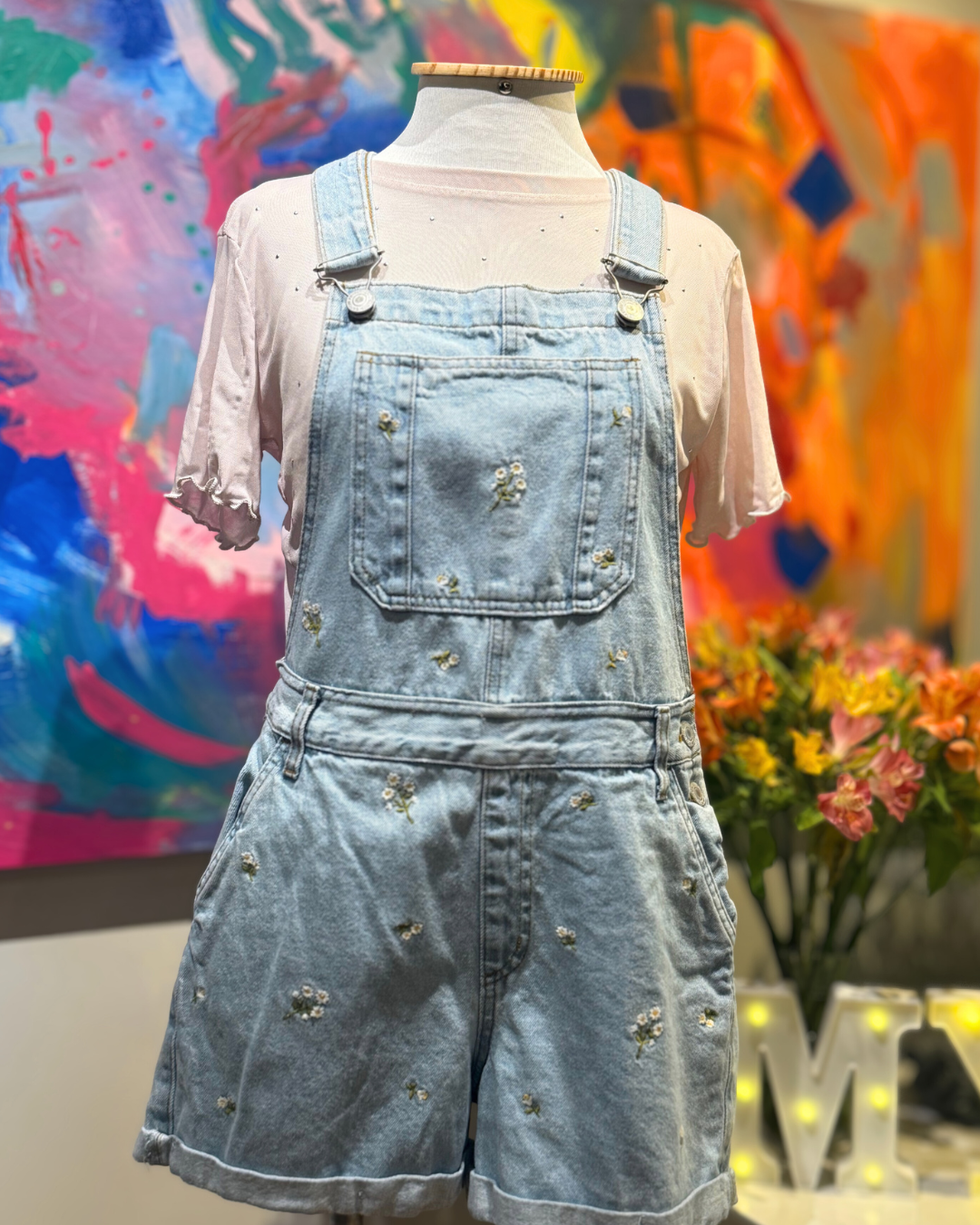 Macaquito jeans bordado