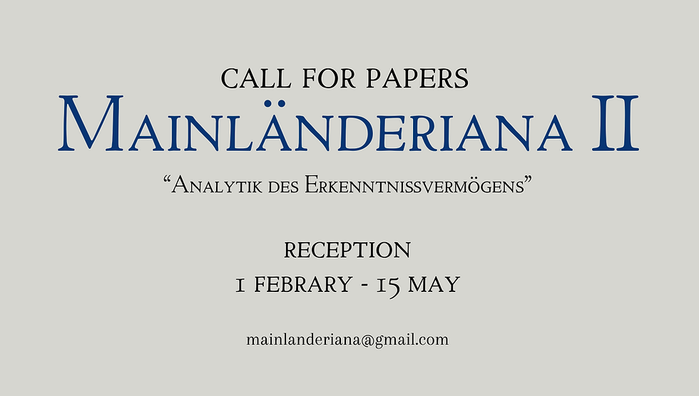 Copia de Call for Papers Mainländeriana II