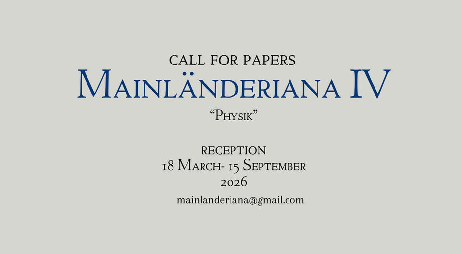 Convocatoria para Mainländeriana IV