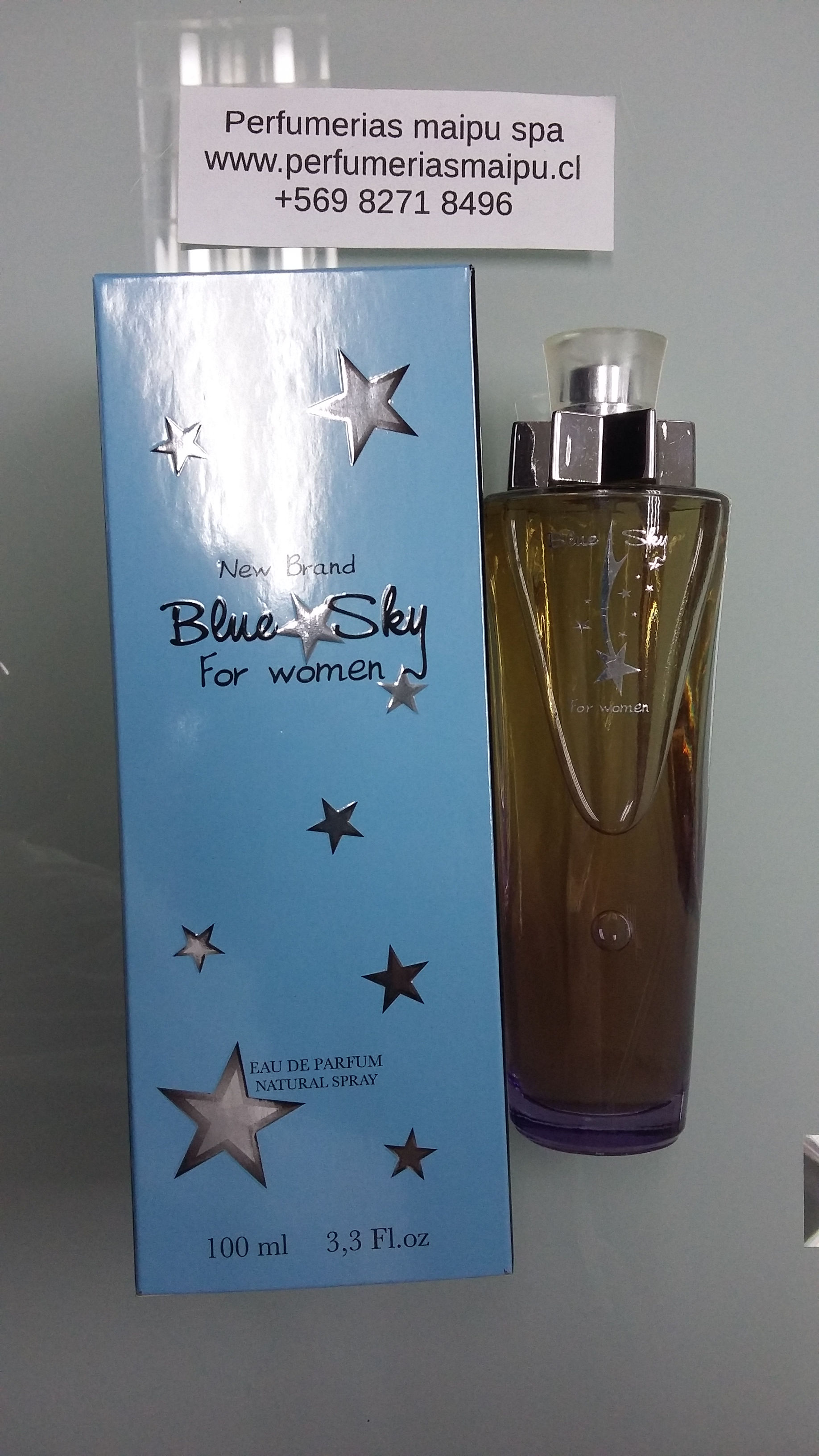 blue sky 100 ml edp mujer 9990 new brand perfumerias maipu spa escribanos