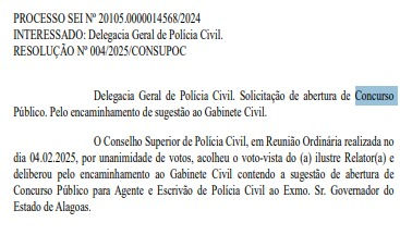 Concurso PC AL