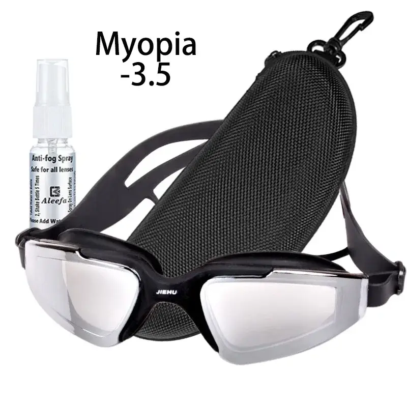 Thumbnail: Myopia Prescription Swimming Goggles  Girls  Glasses Waterproof Anti-Fog Swim 