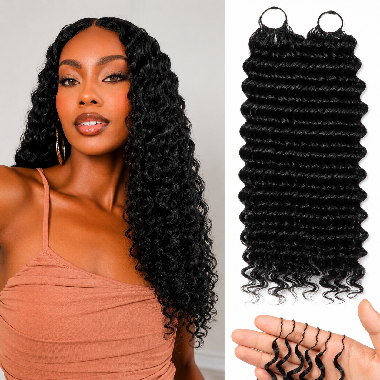 Royal Hair Human Hair Crochet Curls