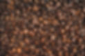 Overhead view of coffee beans
