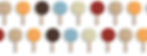 2 rows of smiley face popsicles on white