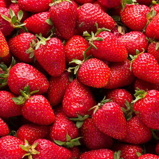 Close up of strawberry pile