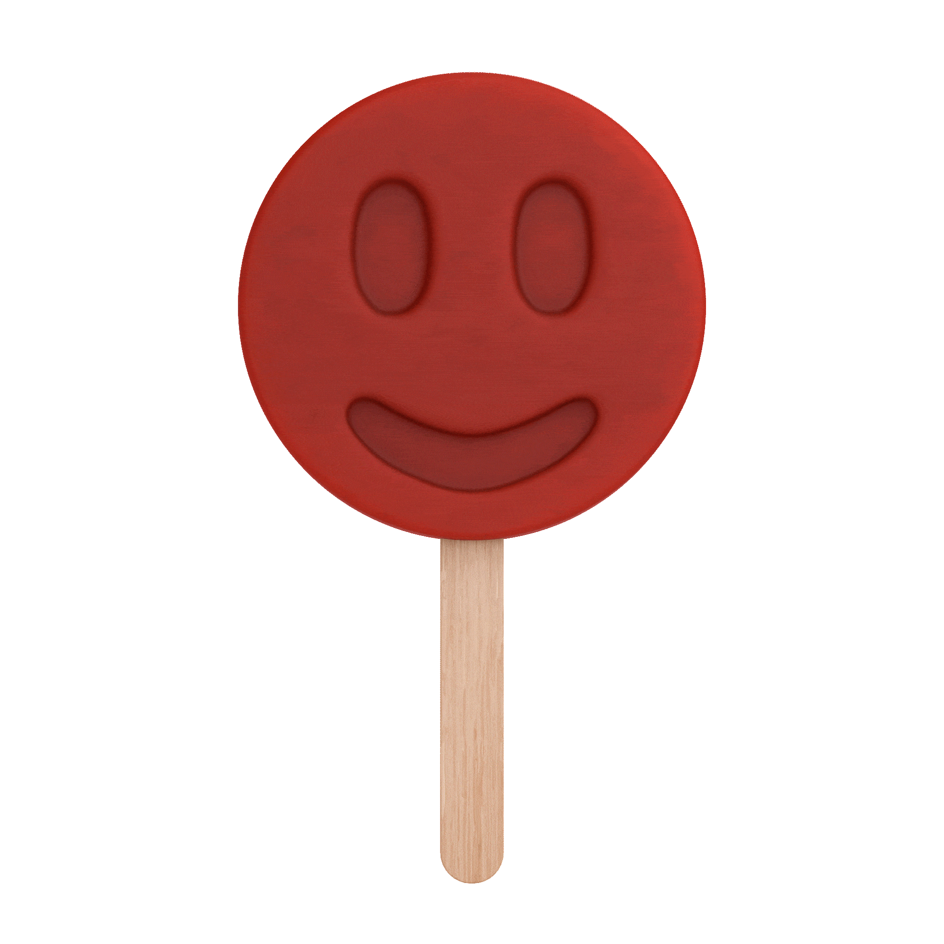Red popsicle rotating