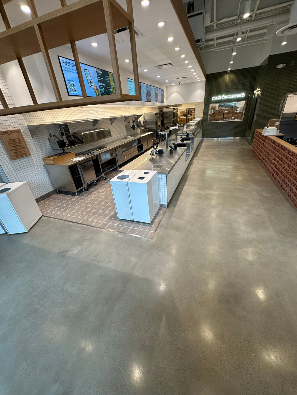 Commercial Diamond polished concrete overlay all rights reserved All Innovative Concrete in Austin, Texas.