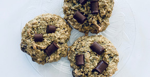 Oatmeal Chocolate Chunk Cookies (gluten free, dairy free)