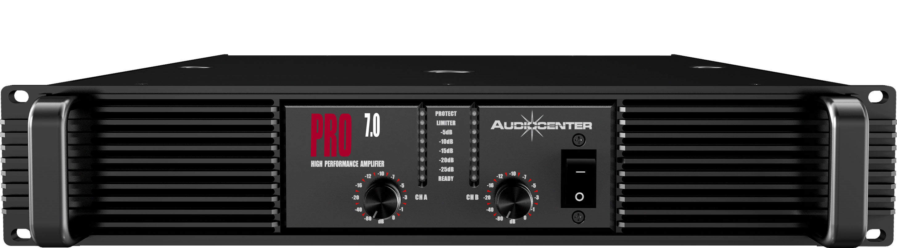 Audiocenter PRO 7.0 versterker 2x 700 watt @ 8 Ohm