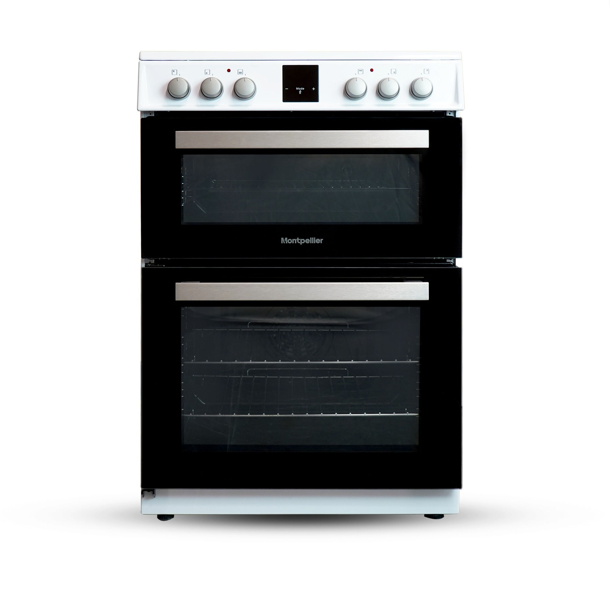 Montpellier MDOI60FW 60cm Induction Double Cooker in White
