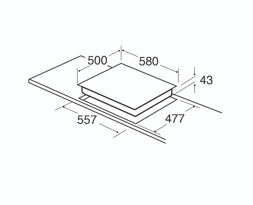 Thumbnail: CDA HG6251SS Four Burner Gas Hob