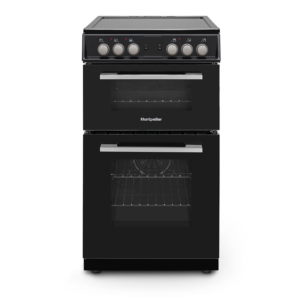 Montpellier MDOC50FK 50cm Ceramic Double Oven Black