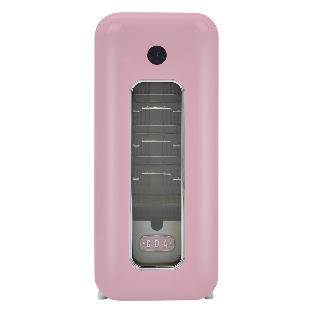 A2B Kitchens CDA Nancy Tea Rose Retro Freestanding Lifestyle Cooler