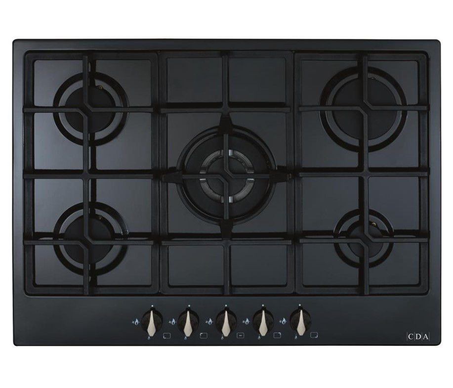 A2B Kitchens CDA HG7251BL 70cm 5 Burner Gas Hob