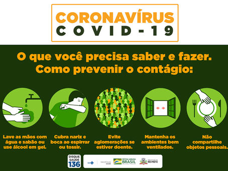 Coronavírus: cuidados básicos de prevenção