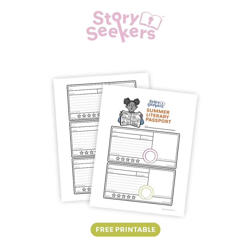 Free Summer Literary Passport Printable