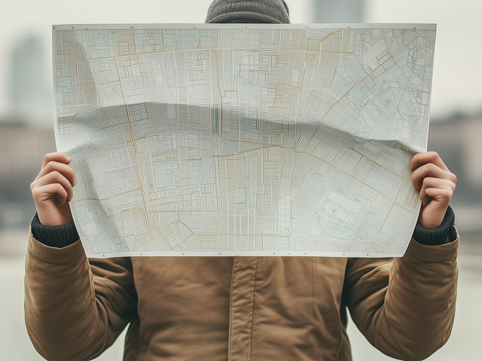 Man holding a map
