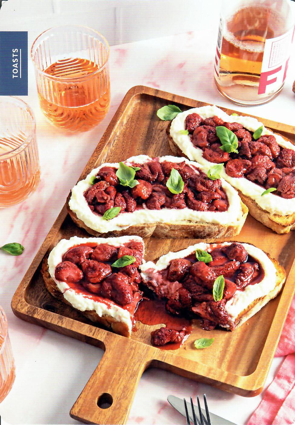 BACCO | Eat. Drink. Celebrate. | Roasted Strawberry Toast & Rosé Prosecco | Elevated Classics: Roasted Strawberry Toast & Rosé Prosecco