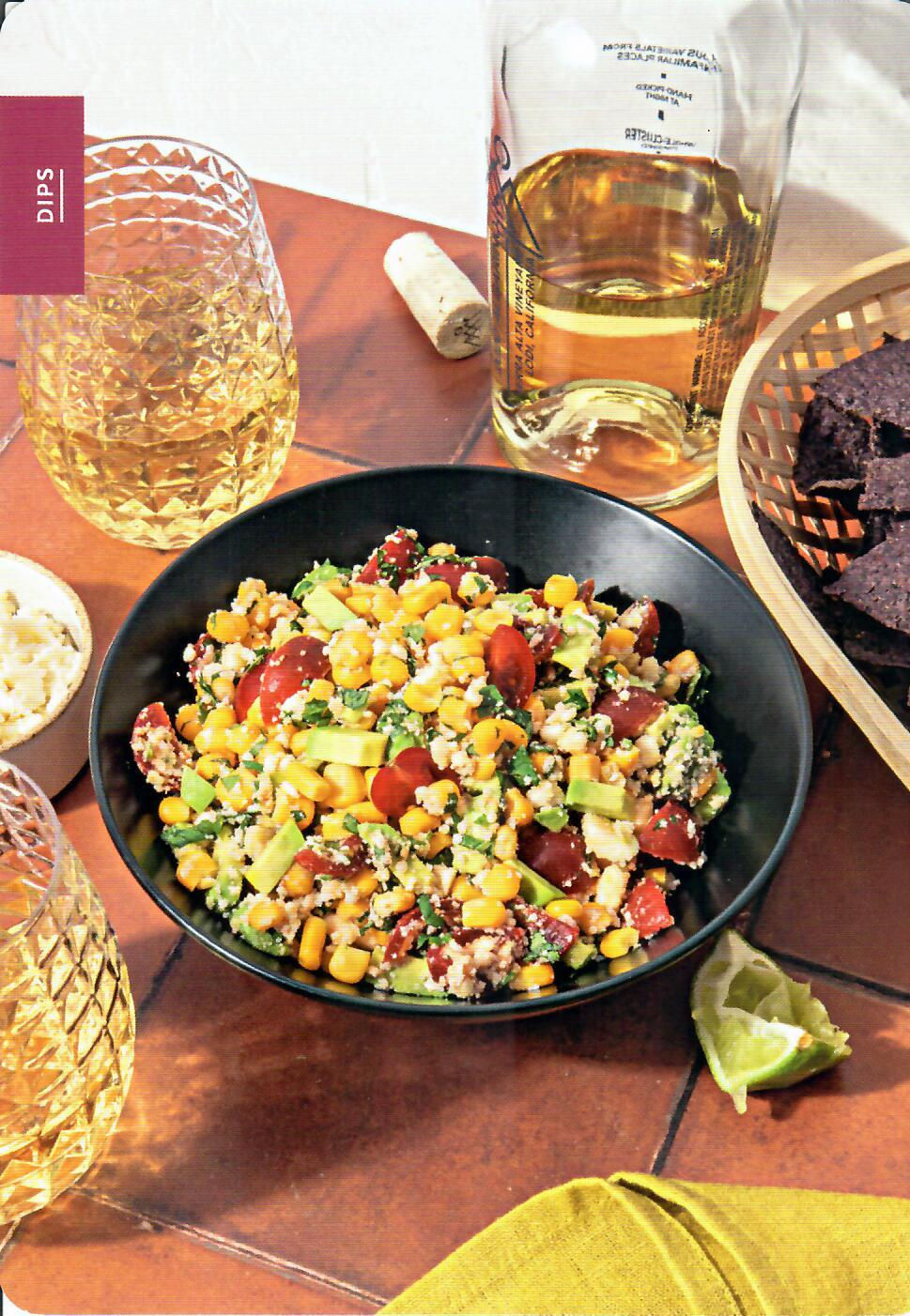 BACCO Eat. Drink. Celebrate. | Roasted Corn, Cotija Salsa & Albariño |