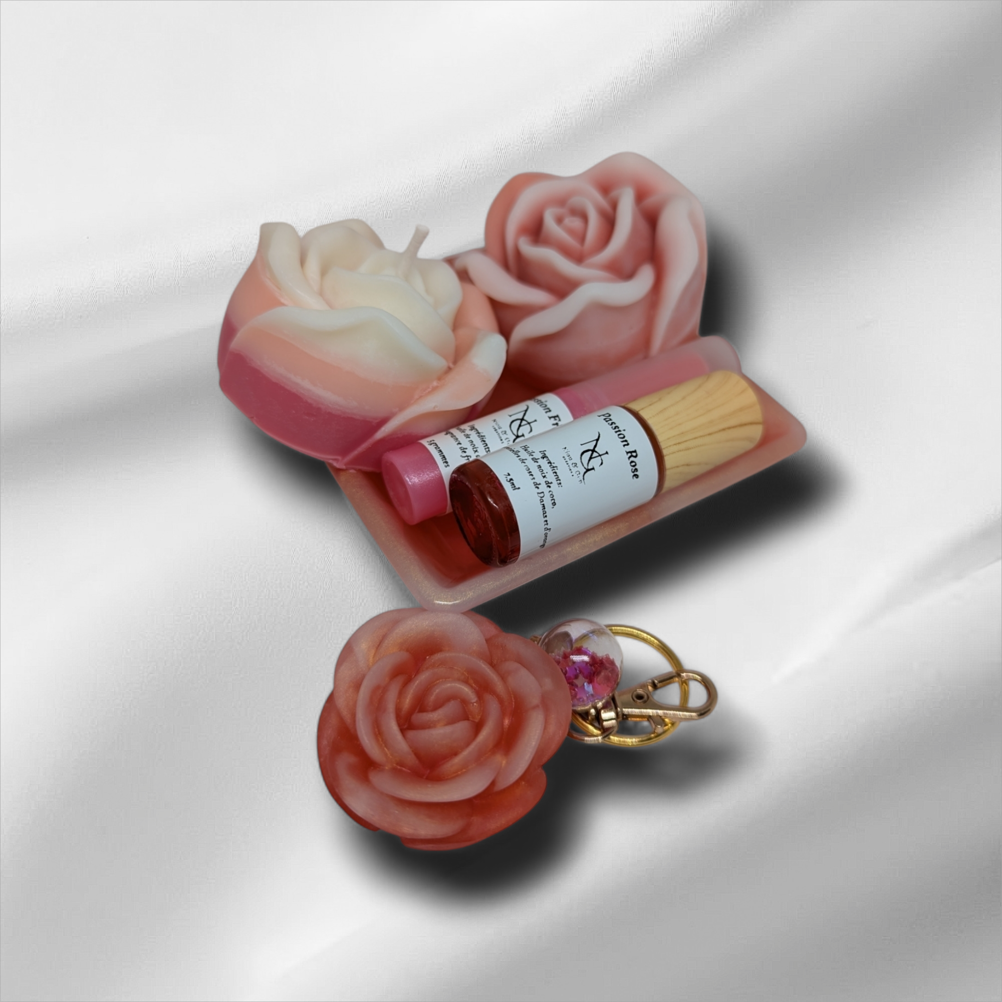 Ensemble "Juste pour toi" à la rose