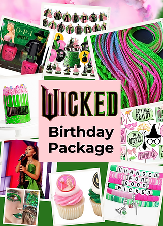 Wicked Birthday party for children glam spa