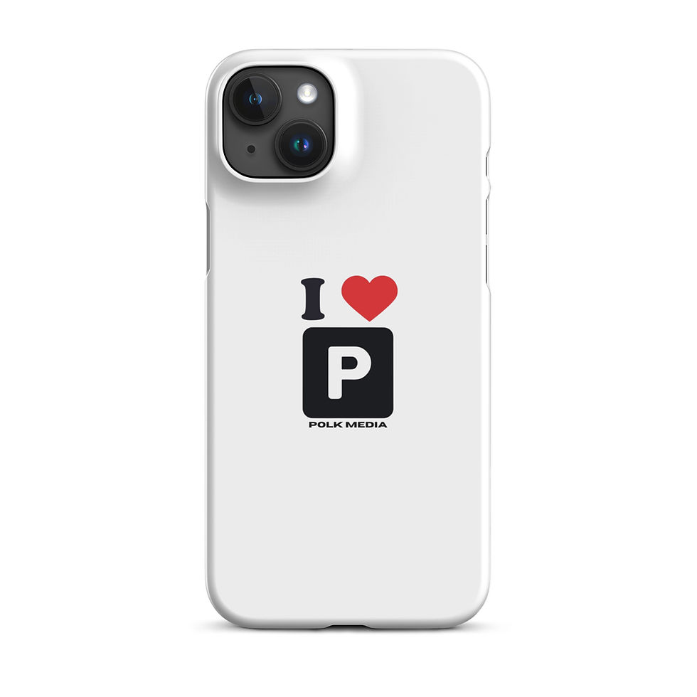 Thumbnail: I HEART POLK MEDIA IPHONE CASE (ALL SIZES)